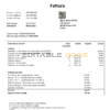 Italy TeleTu utility bill template in Word and PDF format