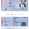 Austria ID template in PSD format, fully editable, with all fonts
