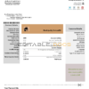 United Arab Emirates Abu Dhabi Municipality Service utility bill template in Word and PDF format