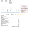 Albania Albanian Power Corporation utility bill template in Word and PDF format