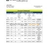 Albania Credins bank statement template in Excel and PDF format