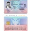 Albania ID template in PSD format