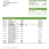 Algeria Banque nationale d’Algérie (BNA) template of bank statement, Word and PDF format (.doc and .pdf)