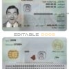Algeria ID template in PSD format, fully editable