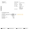 Australia ANZ proof of address bank statement template in Word and PDF format