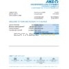 Australia ANZ proof of address bank statement template in .xls and .pdf format, fully editable