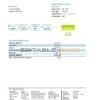 Australia Aveo bank statement template in .xls and .pdf file format