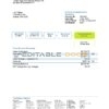Australia Aveo bank statement template in Word and PDF format
