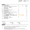 Australia Bank of Melbourne bank account statement, Word and PDF template, 6 pages