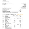 Australia Scotiabank bank statement, Excel and PDF template, 2 pages