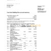 Australia Scotiabank bank statement, Word and PDF template, 2 pages