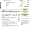 Australia Tru electricity utility bill template, fully editable in PSD format