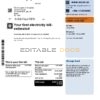 Azerbaijan Socar Gas utility bill template in Word and PDF format