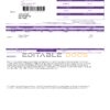 Belize Water Services Limited utility bill template in Word and PDF format