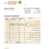 Benin Banque Atlantique bank statement template in Excel and PDF format