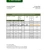 Bolivia Banco Ganadero bank statement template in Excel and PDF format