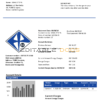 Bosnia and Herzegovina Elektroprivreda BiH electricity utility bill template in Word and PDF