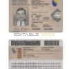 Bosnia and Herzegovina ID template in PSD format, fully editable, with all fonts