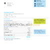 United Kingdom British Gas bill, Word and PDF template, 2 pages