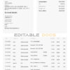 Bulgaria iCard statement, Word and PDF template, 2 pages