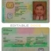 Cameroon ID card PSD template, with fonts