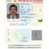 Colombia ID template in PSD format, fully editable (2020 – present)