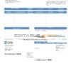 USA CPW utility bill template in Word and PDF format