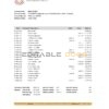 Cambodia Union Commercial bank statement Excel and PDF template, fully editable (AutoSum)