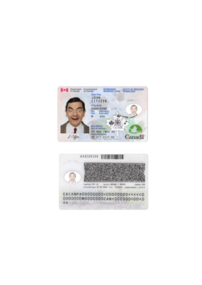 Canada Permanent resident card template in PSD format, fully editable (+ editable PSD photo look)