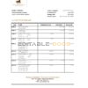 Central African Republic Banque Populaire Maroco Centrafricaine bank statement Excel and PDF template, fully editable (AutoSum)