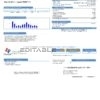 USA Texas City of Duncanville utility bill template in Word and PDF format