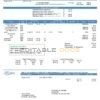 USA Colorado Fort Collins Utilities utility bill template in Word and PDF format