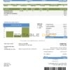 USA Florida City of Pembroke Pines Utilities Department utility bill template in Word and PDF format