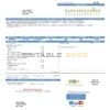 USA Florida City of West Palm Beach utility bill template in Word and PDF format