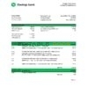 Comoros iSavings bank statement Excel and PDF template, completely editable (AutoSum)