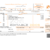 Costa Rica Compañía Nacional de Fuerza y Luz, S.A. (CNFL) utility bill template in Word and PDF format