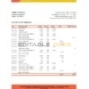 Cote d’Ivoire Attijariwafa bank statement Excel and PDF template