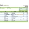 Czechia Air bank statement Excel and PDF template