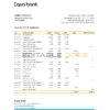 Czechia Equabank bank statement Excel and PDF template