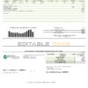 USA Deep East Texas Electric utility bill template in Word and PDF format
