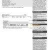 United Kingdom E.ON electricity utility bill template in Word and PDF format, 2 pages, version 1