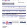 Ecuador Disgaspro gas utility bill template in Word and PDF format