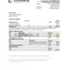 Equatorial Guinea CCEI Bank statement Excel and PDF template