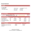 Estonia Citadele banka Eesti filiaal AS proof of address statement template in Word and PDF format, .doc and .pdf format