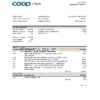 Estonia Coop Pank bank statement Excel and PDF template