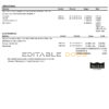 Estonia Eesti Energia electricity utility bill template in Word and PDF format