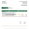 Ethiopia Ethiopian Electric Power Company electricity utility bill template in Word and PDF format