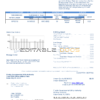 USA Florida FGUA utility bill template in Word and PDF format