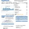 USA Fallbrook Public utility bill template in Word and PDF format
