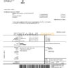 Finland Fennia Insurance company bill template in Word and PDF format